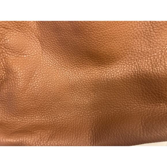 MICHAEL KORS Crossbody w/ Chain Top Handle Handbag Camel Brown Soft Leather - Picture 5 of 15